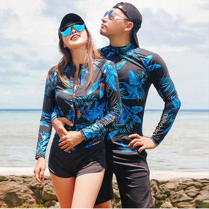 New Swimsuit, Couple Models, Female Five-Piece Suit, Male Three-Piece Suit