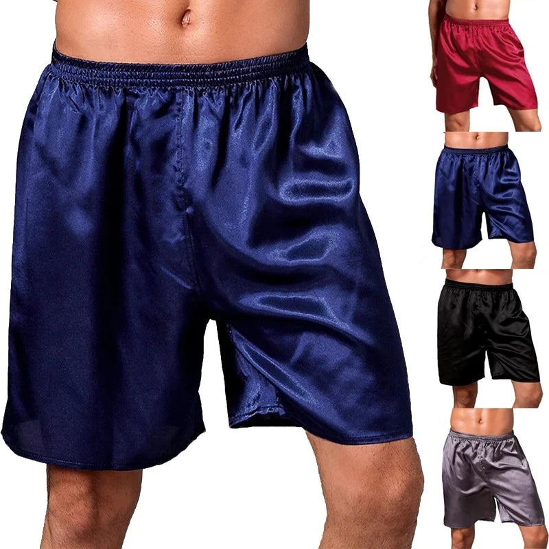 Shorts Classic Pajamas Solid Boxers Beach Pants Underwear for Men