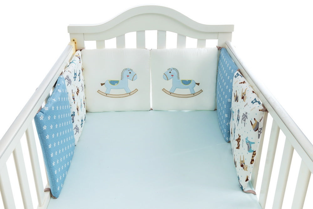 Baby boy crib bedding sets with bumper