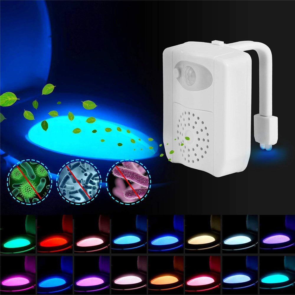 CLEAN BOWL UV Sanitizing Light For Germ Free Toilets With LED Motion Light