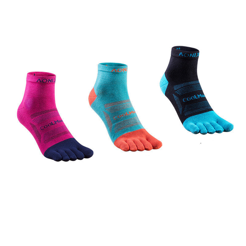 Running and cycling five finger socks