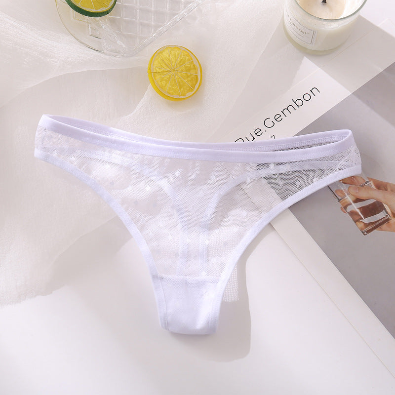 Fashion Sexy Solid Color Breathable Women's Thong