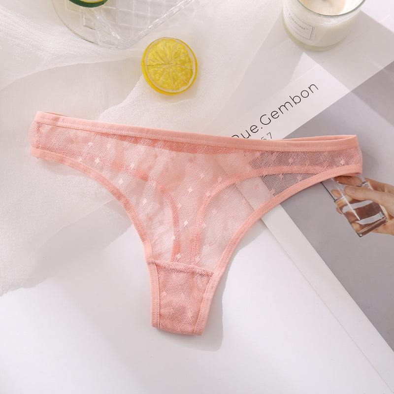 Fashion Sexy Solid Color Breathable Women's Thong
